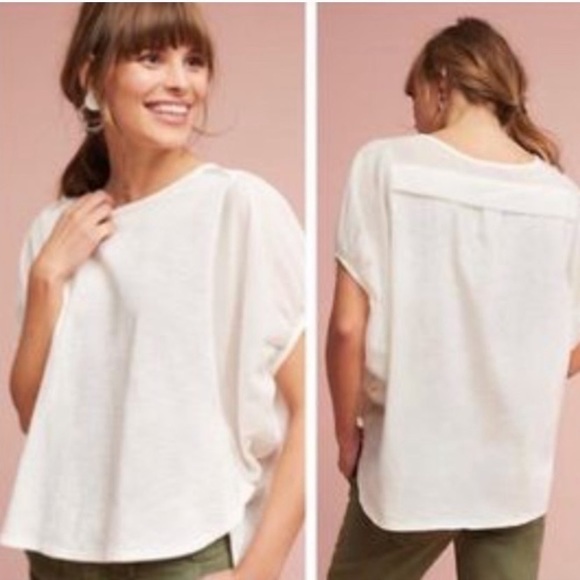 Anthropologie Tops - Eri + Ali Anthropologie l Briony Sheer Sleeve Top